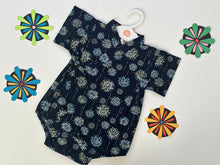 Load image into Gallery viewer, Baby Boy&#39;s 6-12M Cotton Blue Jinbei style Romper Made in Japan　