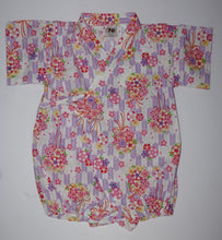 Load image into Gallery viewer, Baby Girl’s Cotton Light purple Feather Jinbei Romper
