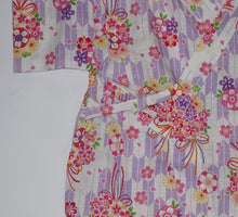 Load image into Gallery viewer, Baby Girl’s Cotton Light purple Feather Jinbei Romper