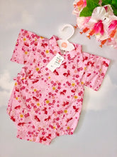 Load image into Gallery viewer, Baby Girl’s Cotton Summer Jinbei Pink Romper